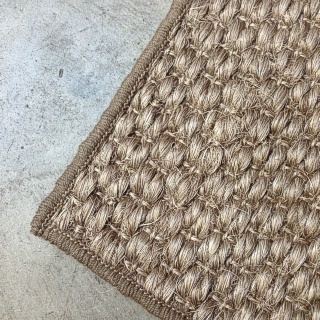 Espresso Sisal with Pebble Overlocking Border 2.30 x 3.40 $1150.00